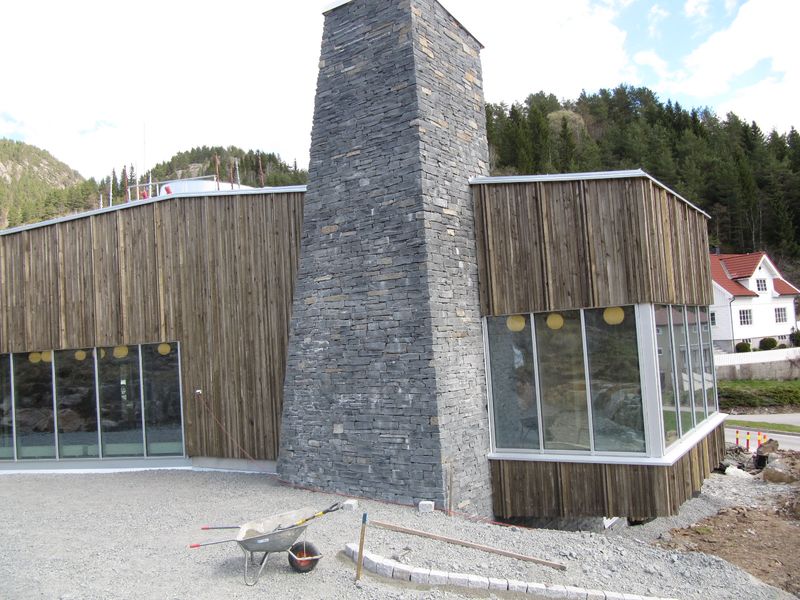 Blindleia skifer Klippet fasade skifer
